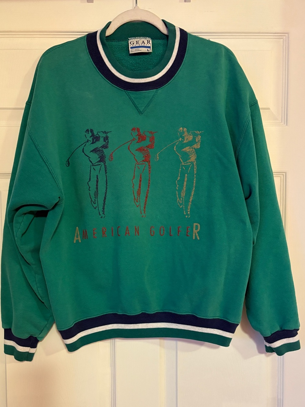 Vintage Green Crewneck Sweatshirt - American Golfer
